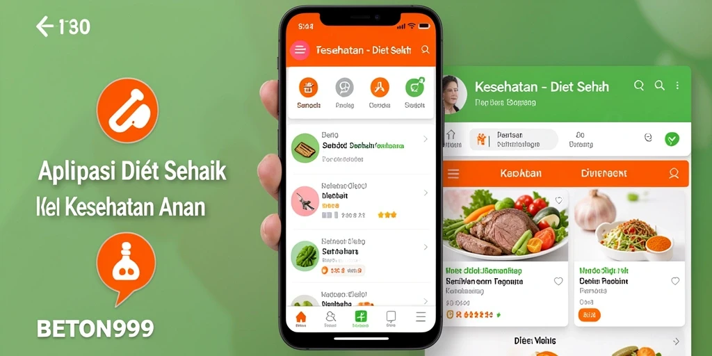 Tampilan antarmuka BETON999 yang user-friendly untuk diet sehat.
