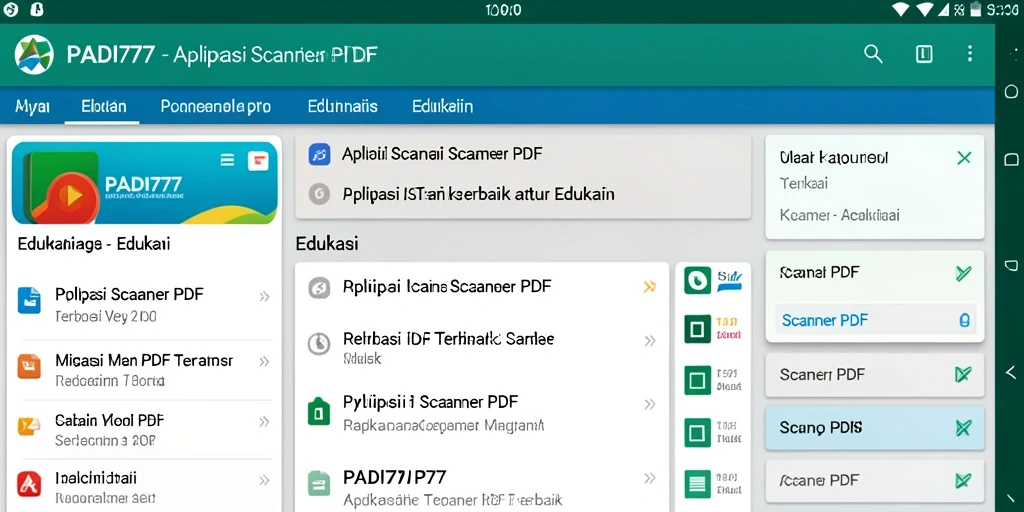 Antarmuka PADI777 yang bersih dan fungsional untuk pemindaian PDF.